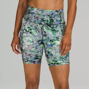 Lululemon Fast and Free High-Rise Short 8, Color: Rapid Flourish Multi